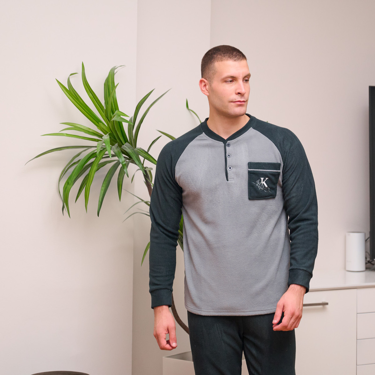 Ανδρικη πυτζαμα fleece