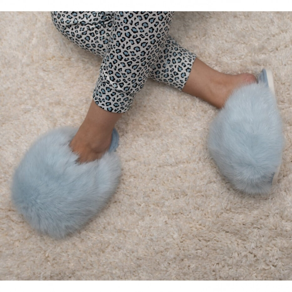 Γυναικεία Παντόφλα Γούνινη Fluffy
