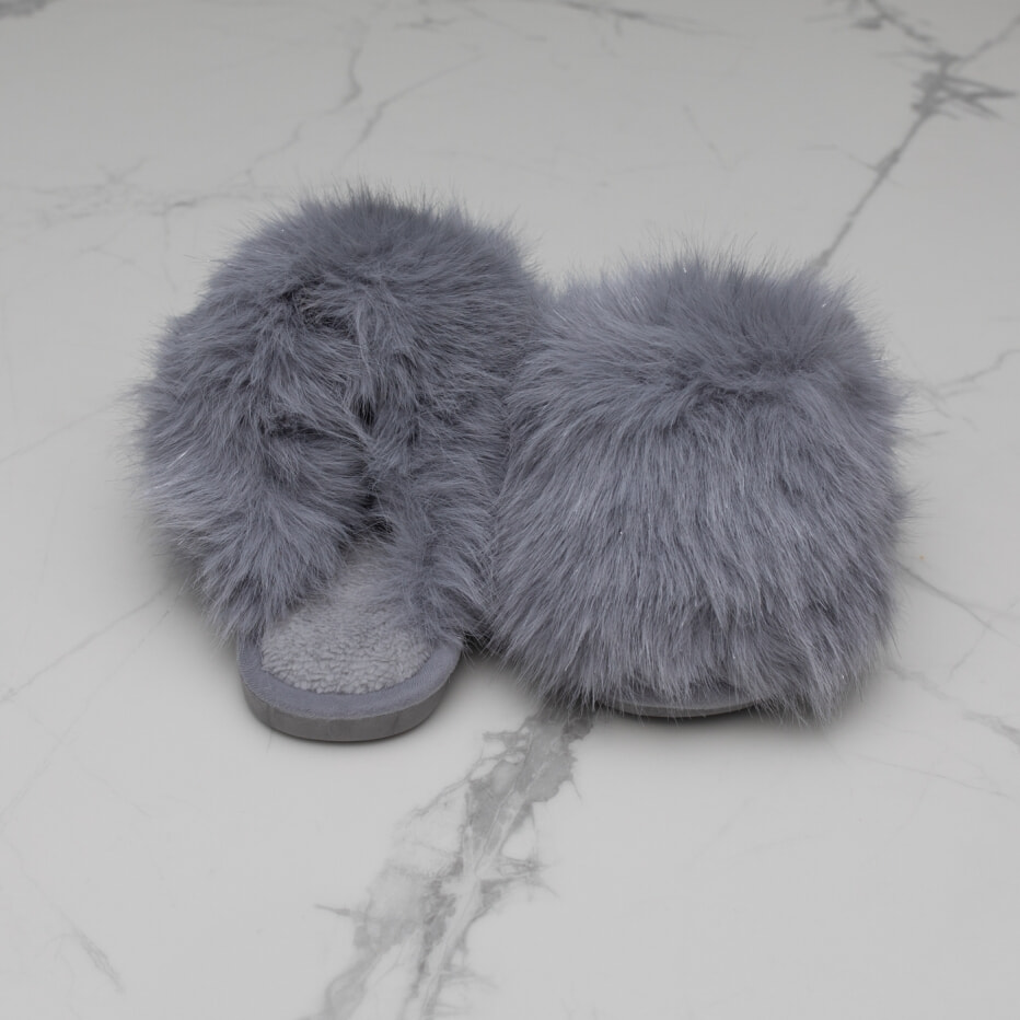 Γυναικεία Παντόφλα Γούνινη Fluffy
