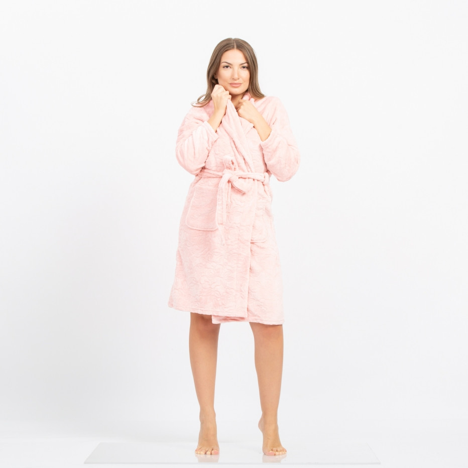 Γυναικεία Ρόμπα Fleece Μονόχρωμη