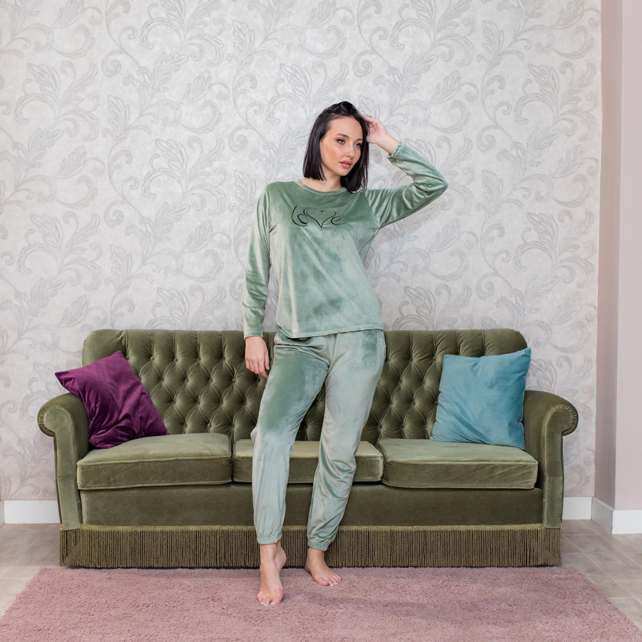 HomeWear Βελούδινο Σετ