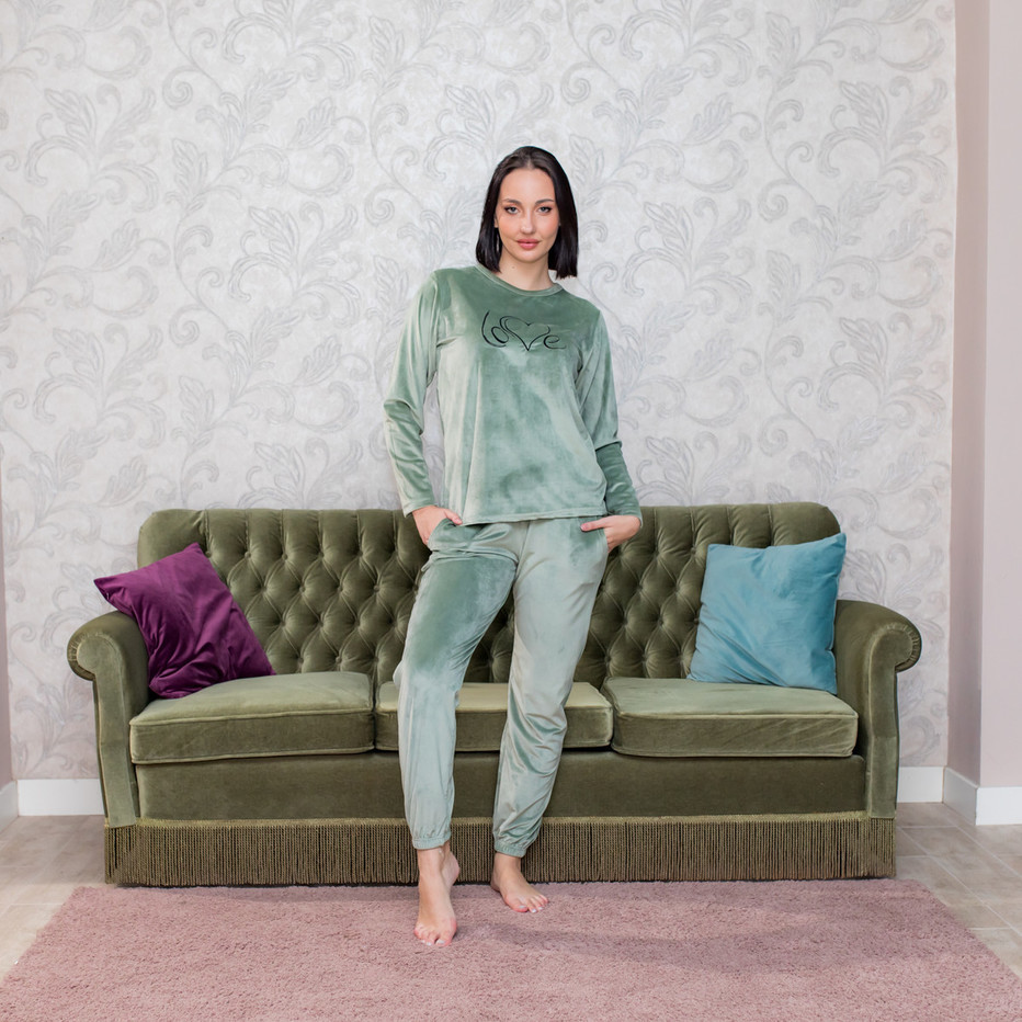 HomeWear Βελούδινο Σετ