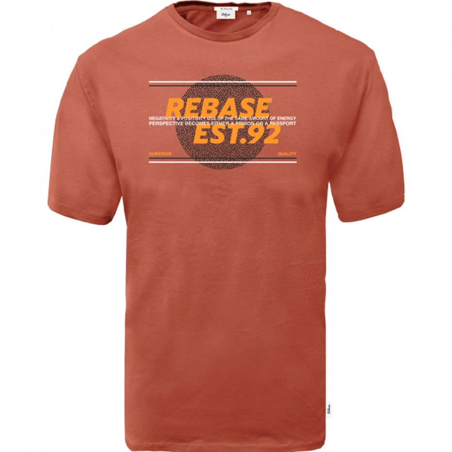 REBASE Ανδρική Κοντομάνικη Μπλούζα σε Μεγάλα Μεγέθη