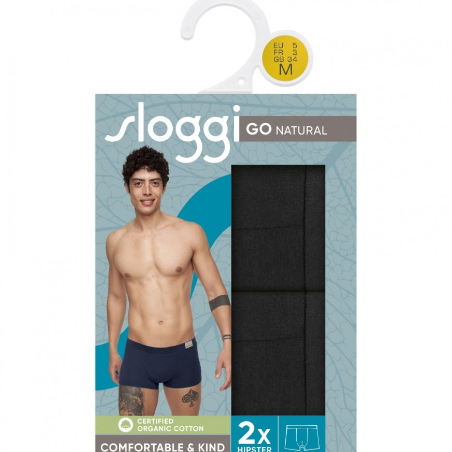 SLOGGI Ανδρικό Μπόξερ Go Natural Hipster 2 Τεμάχια
