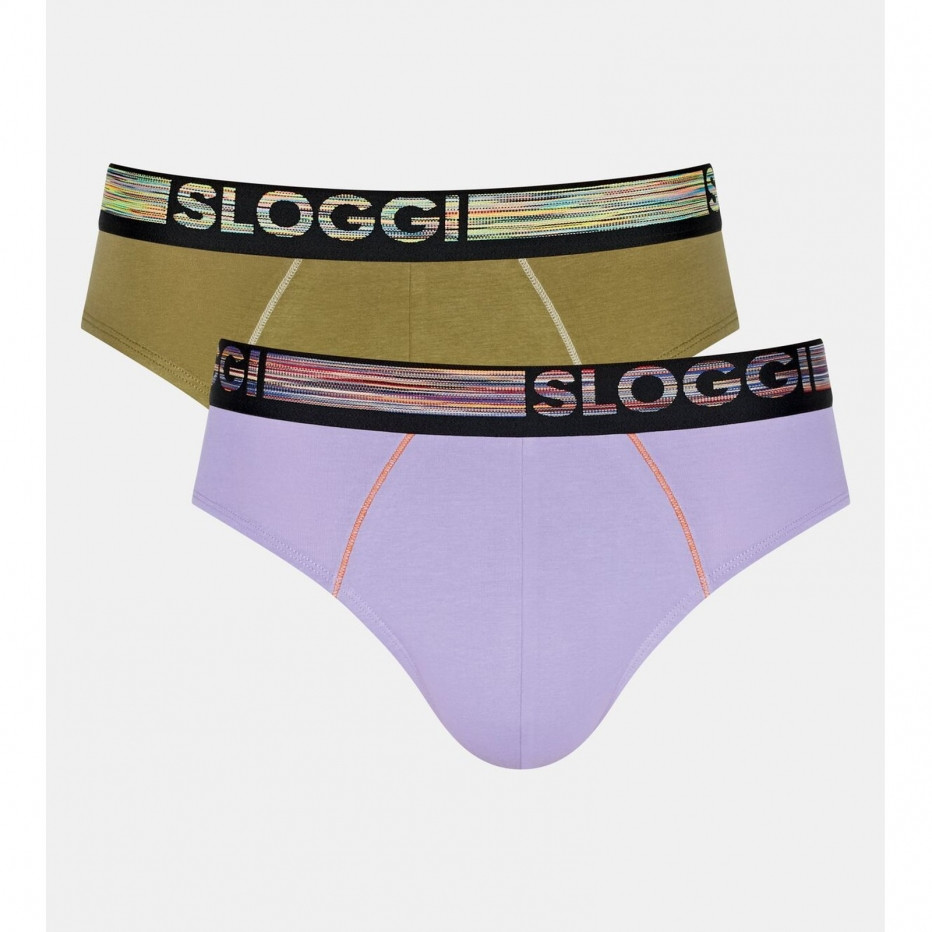 SLOGGI Ανδρικό Σλιπ Go Midi 2 Τεμάχια