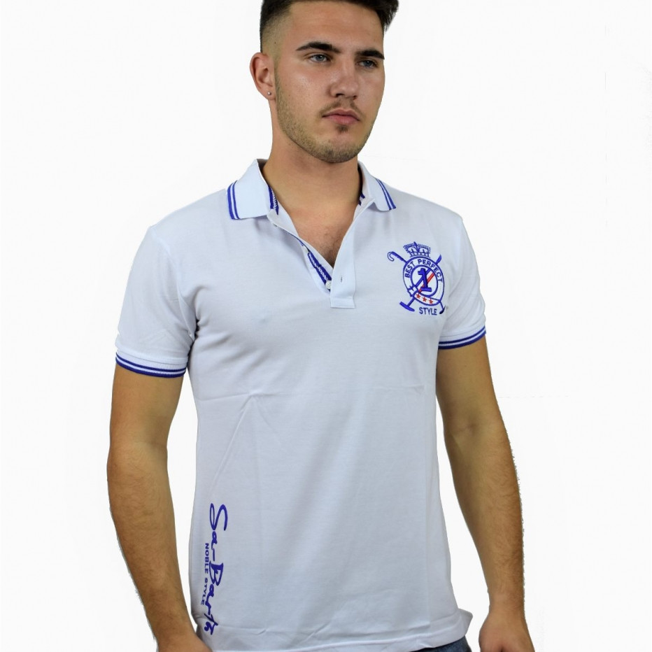 TOP STAR Ανδρική Κοντομάνικη Μπλούζα με Γιακά